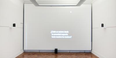 Fotografía de la instalación en la 28a Bienal de Sao Paulo 